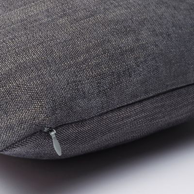 Coussin GoodHome Pahea gris 45 x 45 cm