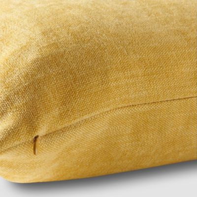 Coussin GoodHome Pahea jaune 45 x 45 cm