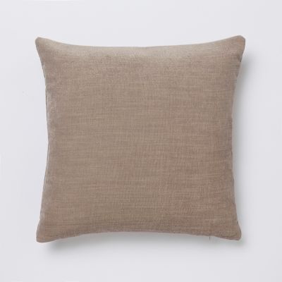 Coussin GoodHome Pahea marron 45 x 45 cm