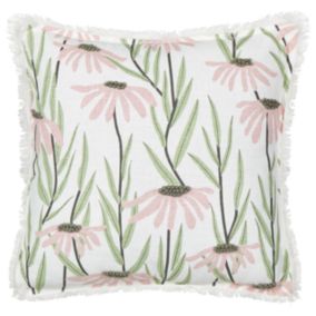 Coussin GYNURA Coton 45 x 45 cm Multicolore Motif floral