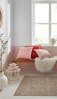 Coussin Hiva 45x45 cm Terracotta GoodHome