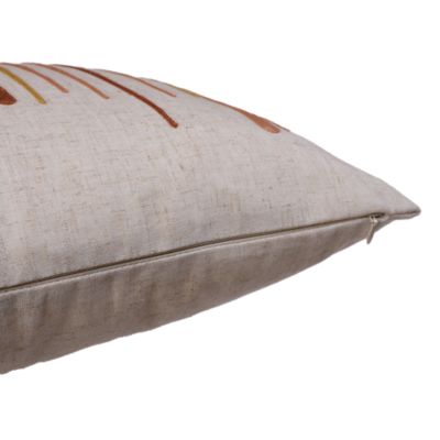 Coussin intérieur effet lin motif géométrique beige GoodHome L. 45 cm x l. 45 cm x Ep. 7 cm