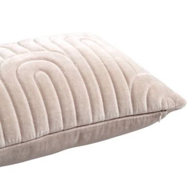 Coussin Irion GoodHome beige naturel L. 50 x l. 30 x ep.80 cm