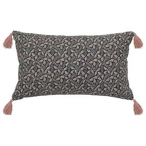 Coussin "Jamana" 30x50cm gris foncé - Atmosphera