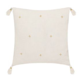 Coussin "Jamana" 40x40cm blanc ivoire - Atmosphera