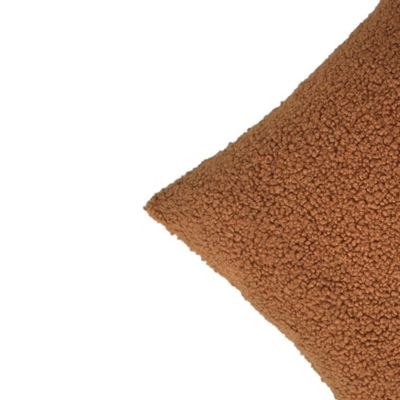 Coussin Kanosh GoodHome marron caramel L.45 x l.45 x ep.80 cm