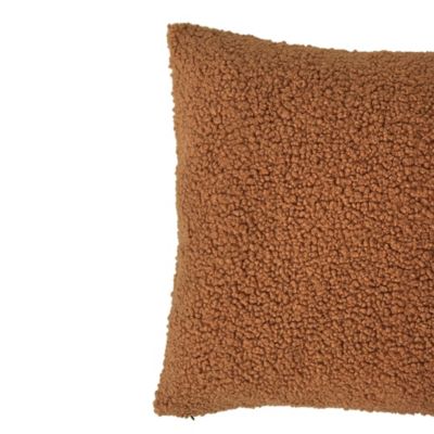 Coussin Kanosh GoodHome marron caramel L.45 x l.45 x ep.80 cm