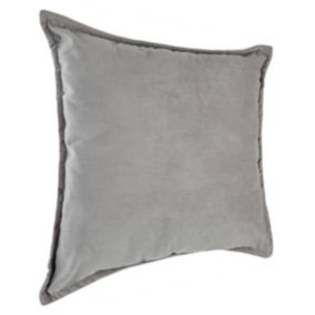Coussin "Lilou" - gris clair 45x45 cm - Atmosphera