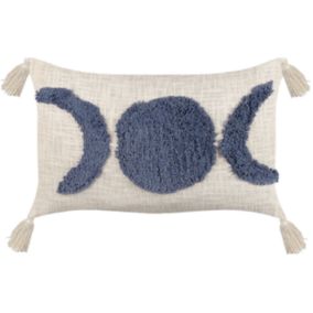 Coussin LUPINUS Coton 55 x 35 cm Beige clair Motif géométrique