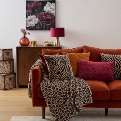 Coussin Lynra noir 40x40cm - Atmosphera Créateur d'intérieur