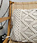 Coussin Macrame blanc Ornami L.60 x l.40 cm