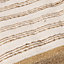 Coussin matelas Chindi rayé Deco&Co blanc et jute L.120 x l.60 x ep.15 cm