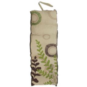 Coussin/Matelas de plage 100% coton à motifs feuilles lin 60x160