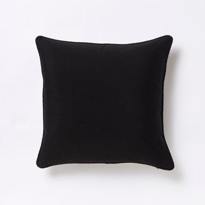 Coussin Décoratif Bicolore 40x40 Cm - Face Blanche Polyester, Dos Coloré Coton - Rembourrage Inclus, Housse Lavable