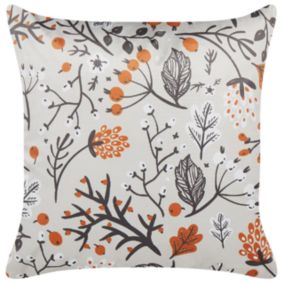 Coussin MONTBRETIA Velours 45 x 45 cm Multicolore Motif de plante