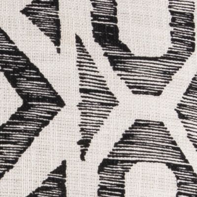 Coussin Mosaïc Slub Deco&Co naturel noir L.45 x l.45 x ep.3cm