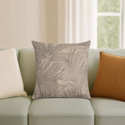 Coussin motifs Chambray gris JBY Creation L.40 x l.40 cm