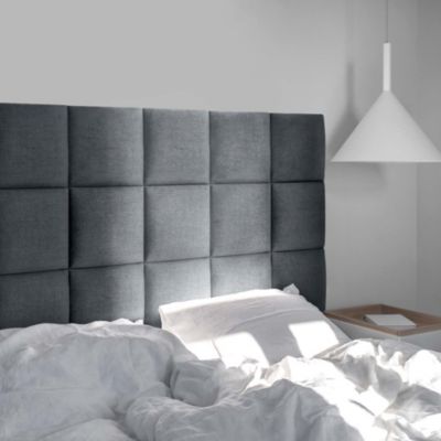 Coussin mural en tissu anthracite 30 x 30 cm Stegu
