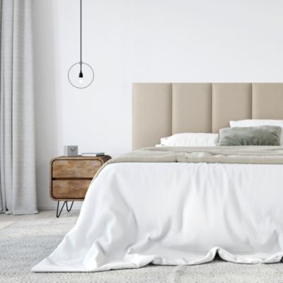 Coussin mural en tissu beige 30 x 60 cm Stegu