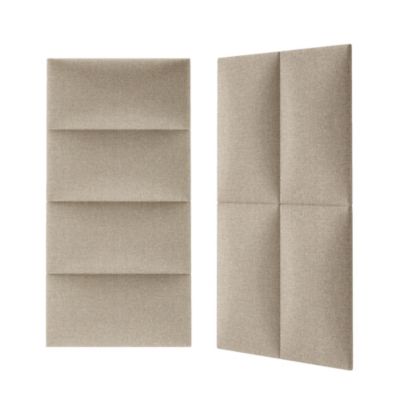 Coussin mural en tissu beige 30 x 60 cm Stegu