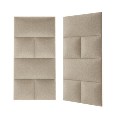 Coussin mural en tissu beige 30 x 60 cm Stegu