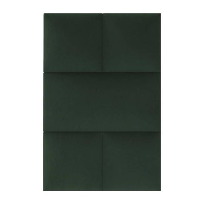 Coussin mural velours vert sapin - 30 x 30