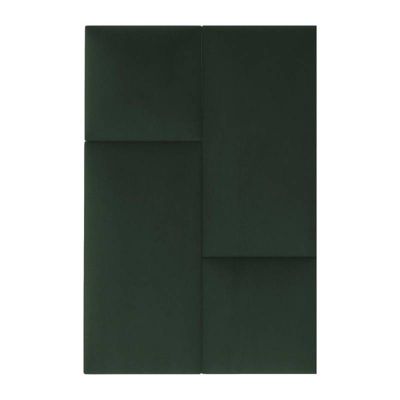 Coussin mural velours vert sapin - 30 x 30