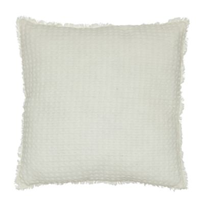 Coussin nid d'abeille (45x45 cm - Ivoire)