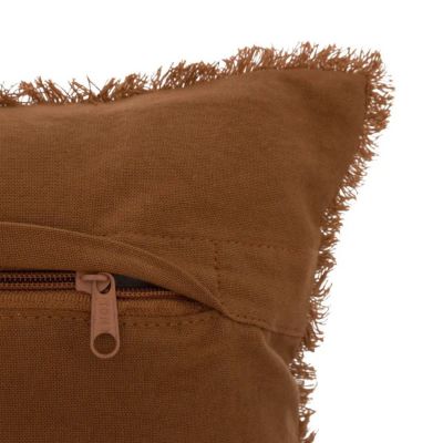 Coussin nid d'abeille (45x45 cm - Terracotta)