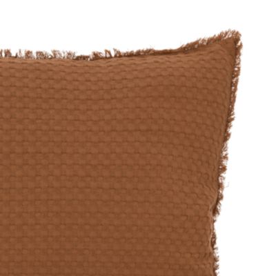 Coussin nid d'abeille (45x45 cm - Terracotta)