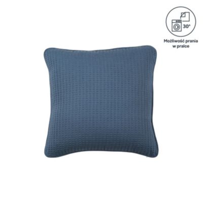 Coussin nid d'abeille bleu clair Goodhome