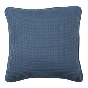 Coussin nid d'abeille bleu clair Goodhome