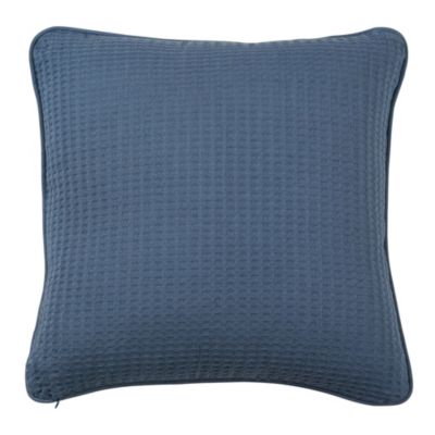 Coussin nid d'abeille bleu clair Goodhome