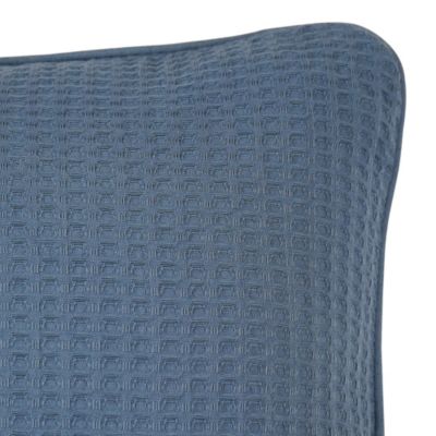 Coussin nid d'abeille bleu clair Goodhome