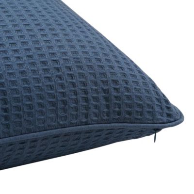 Coussin nid d'abeille bleu clair Goodhome