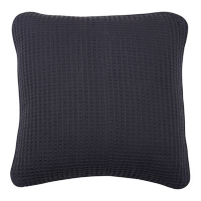 Coussin nid d'abeille bleu GoodHome 50x50 cm en coton