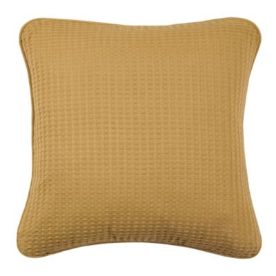 Coussin nid d'abeille jaune Goodhome