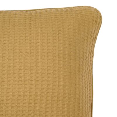 Coussin nid d'abeille jaune Goodhome