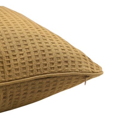 Coussin nid d'abeille jaune Goodhome