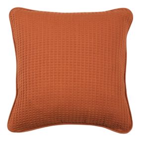 Coussin nid d'abeille terracota Goodhome