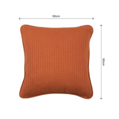 Coussin nid d'abeille terracota Goodhome