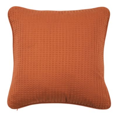 Coussin nid d'abeille terracota Goodhome
