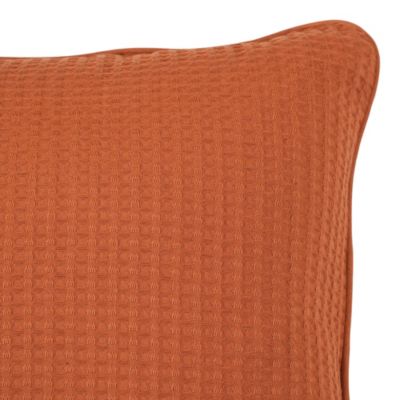 Coussin nid d'abeille terracota Goodhome