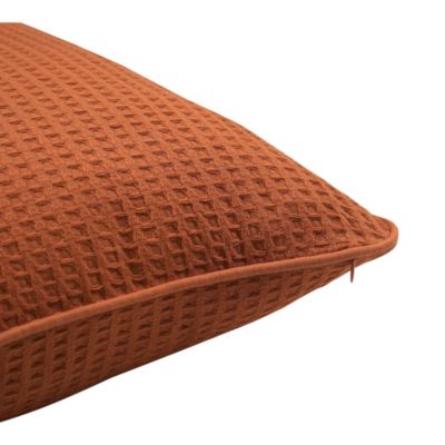 Coussin nid d'abeille terracota Goodhome