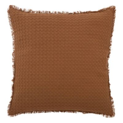 Coussin nid d'abeille Widdy 45x45cm rose terracotta - Atmosphera