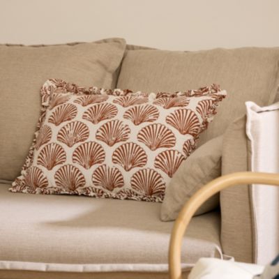 Coussin Oceania 38x58cm terracotta - Atmosphera Créateur d'intérieur