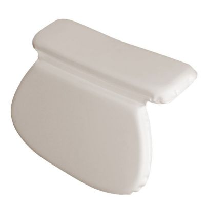 Coussin, oreiller de bain avec ventouses pour baignoire, Spa - Blanc - Vivezen
