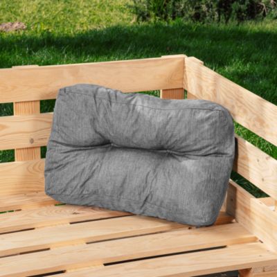 Coussin palette angle en polyester BANANAIR 60x40 cm Gris