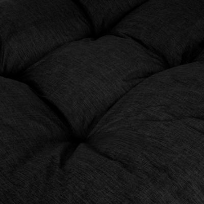 Coussin palette angle en polyester BANANAIR 60x40 cm Noir