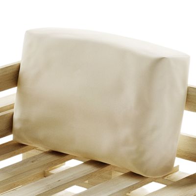 Coussin Palette Déhoussable Imperméable Angle BANANAIR 60 x 40 cm Beige